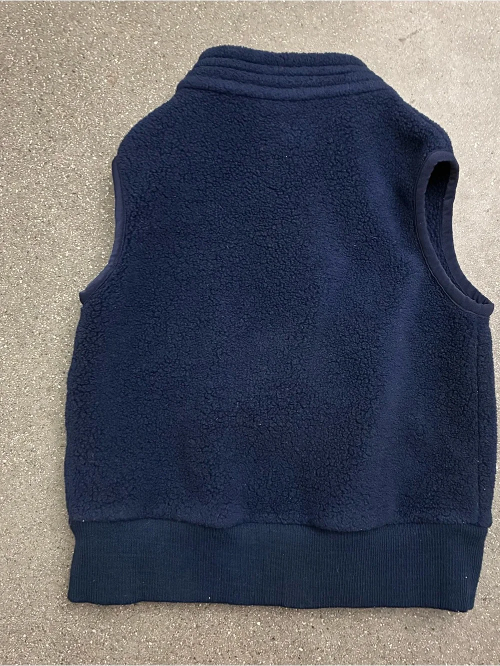 Patagonia‎ Toddler 12-18M Synchilla Fleece Vest Baby Navy Blue Zip Up